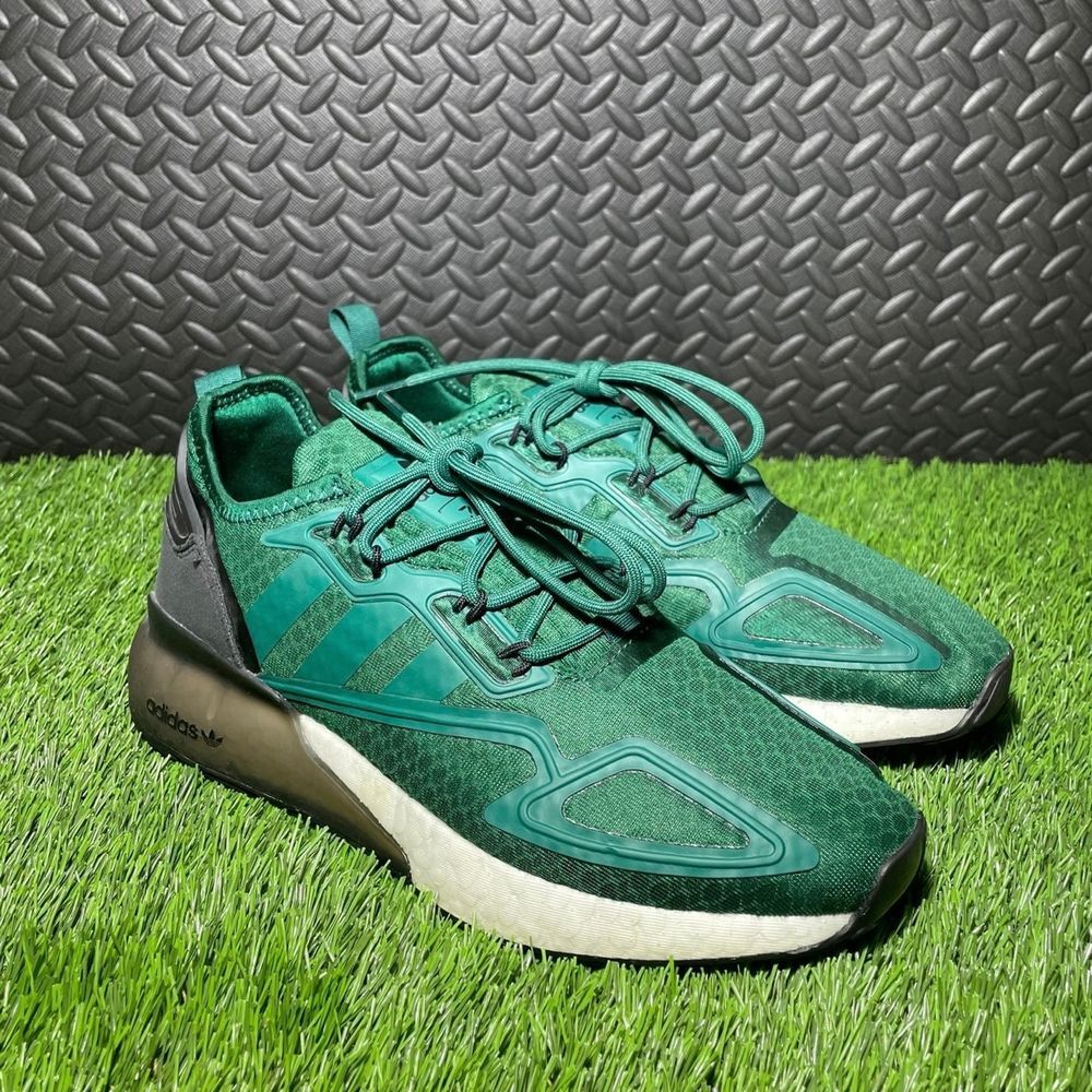 adidas Men's Green Athletic Running Sneakers